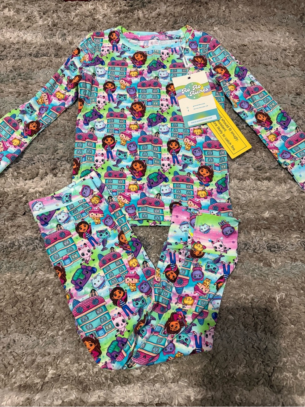2T Gabby’s Dollhouse 2 Piece Bamboo Pajama *New with Tags*